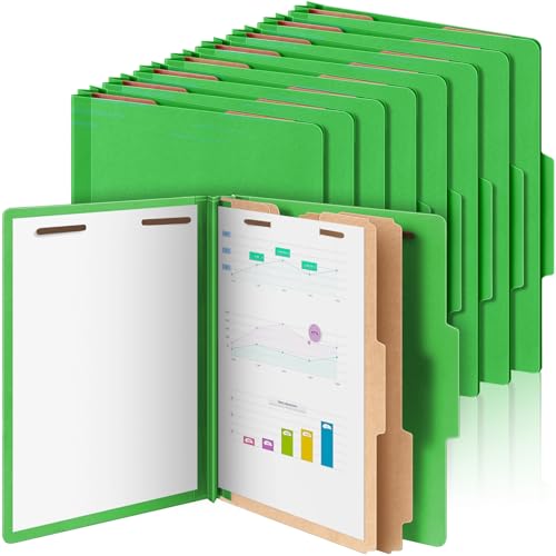 12 Pcs Classification Folders Letter Size Bulk
