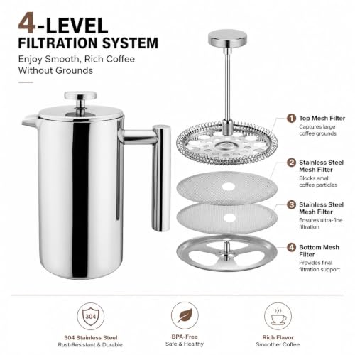 Small Stainless Steel French Press