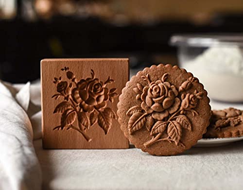 Wooden Cookie Biscuit Mold