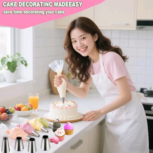 4PCS Extra Large Piping Tips Set