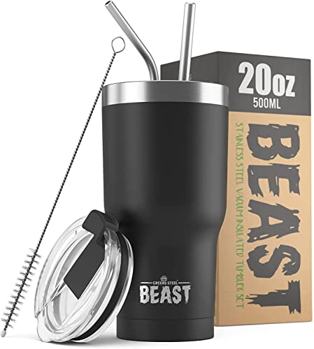 Beast 20 oz Tumbler Stainless Steel Vacuum Insulated Coffee Ice Cup Double Wall Travel Flask