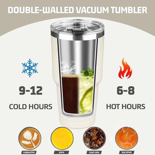 30 oz Tumbler with Lids and Straws
