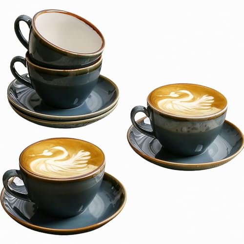 Ceramic Cappuccino Cup Set of 4 (7.8 Count)