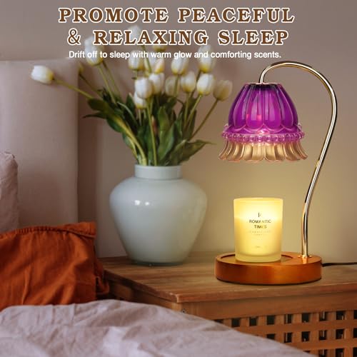 Flower Candle Warmer Lamp with Timer