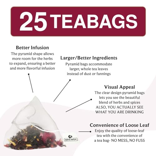 Hibiscus Lychee Tea Bags (25 Count)