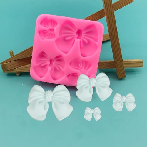 4Pcs Silicone Bow Molds for Cakes (4 Count)