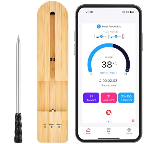 Wireless Smart Meat Thermometer with Bluetooth
