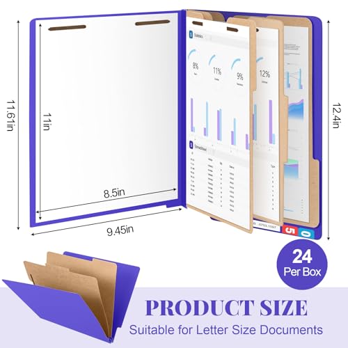 24 Pack Classification Folders (24 Count)