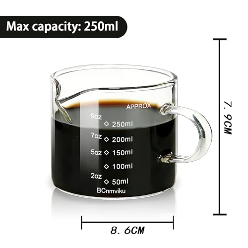 Espresso Cup Measuring Cup Triple Pitcher Milk Cup 250ML