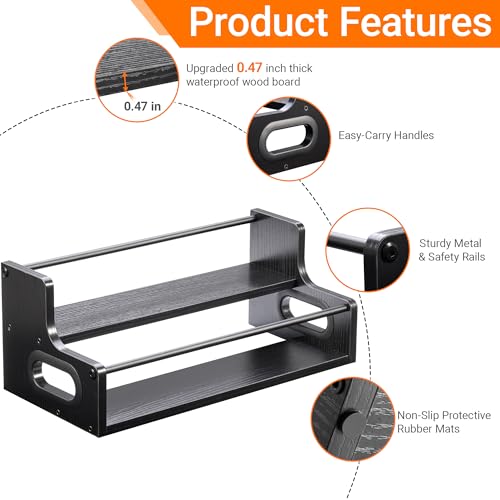 2 Tier Liquor Bottle Display Shelf