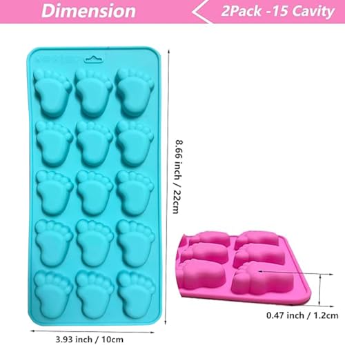 2PCS Baby Shower Chocolate Mold (2 Count)