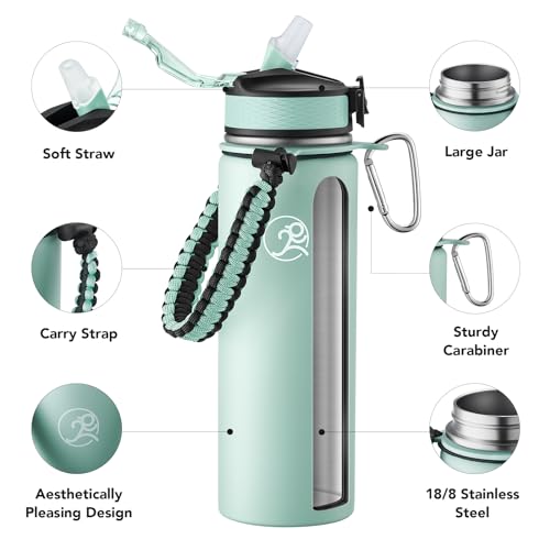 24oz Insulated Stainless Steel Travel Water Bottle