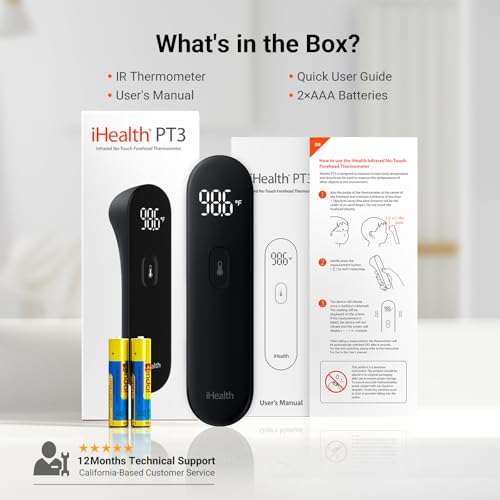 No Touch Forehead Thermometer for Adults