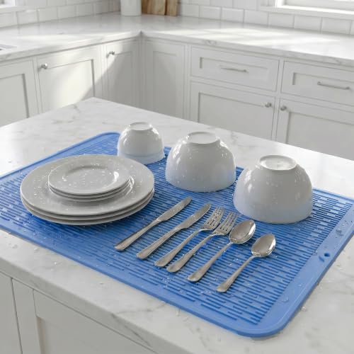 Silicone Dish Drying Mat for Multiple Usage