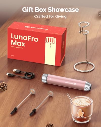 LunaFro Max Rechargeable Milk Frother