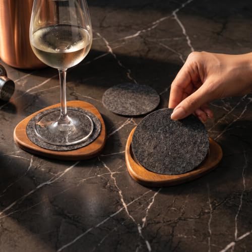 Mid Century Modern Decor Coasters Set of 4