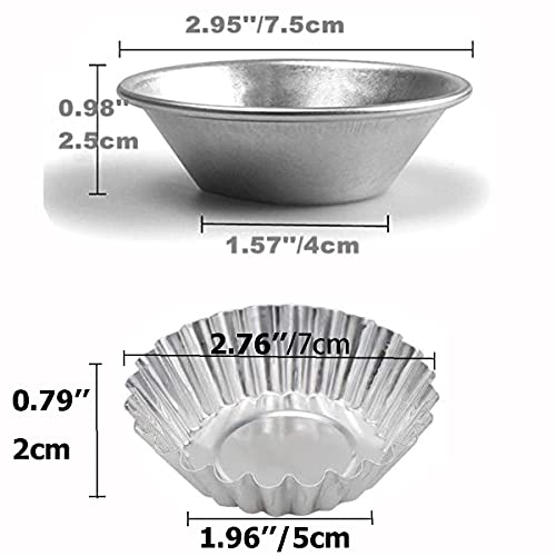 30 Pieces Egg Tart Molds Reusable Non (30 Count)