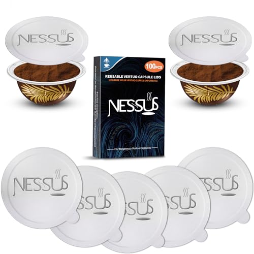 100 PCS Original Aluminum Foil Lids from Vertuo Reusable Pods Kit (100 Count)