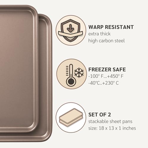 13 x 18 inch Nonstick Half Sheet Pan 2 (2 Count)