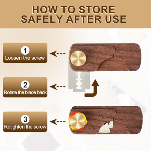 Magnetic Wooden Bread Lame Dough Scoring Tool