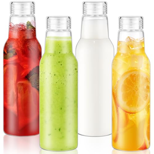 25 Oz Glass Bottles with Lids (4 Count)