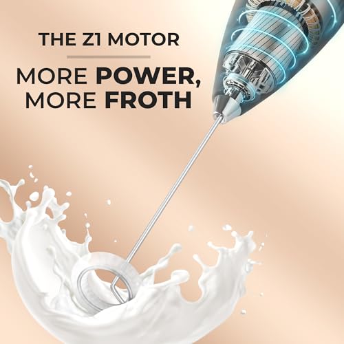 Zulay Powerful Milk Frother for Coffee with Upgraded Titanium Motor