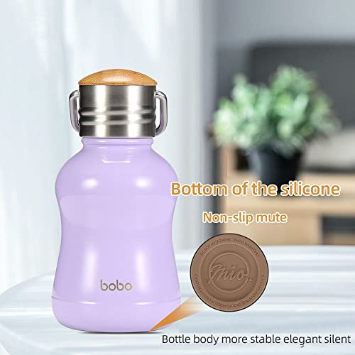 Mini Vacuum Insulated Water Bottle With Bamboo Lid