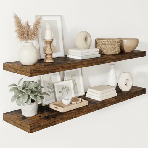 Deep Floating Shelves 48x12” Set of 2 (2 Count)
