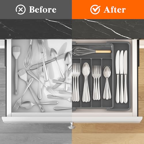 Expandable Silverware Drawer Organizer