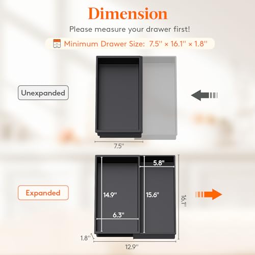 Utensil Organizer for Kitchen Drawer