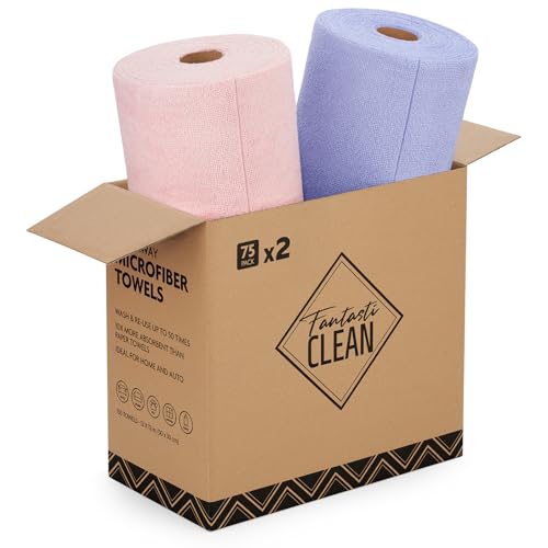Microfiber Cleaning Cloth Rolls (150 Count)