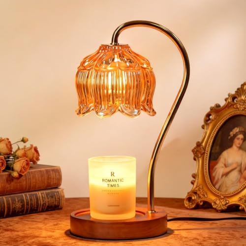 Flower Candle Warmer Lamp with Timer