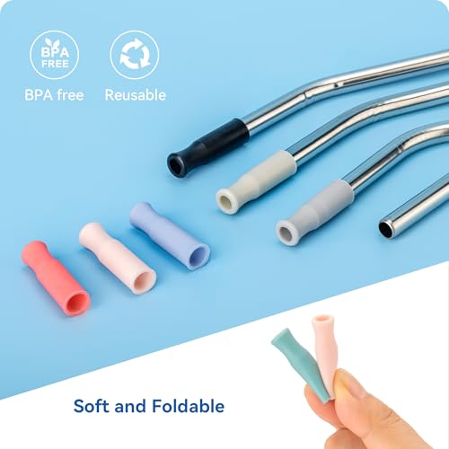 Bent Metal Straws for Stanley 40oz