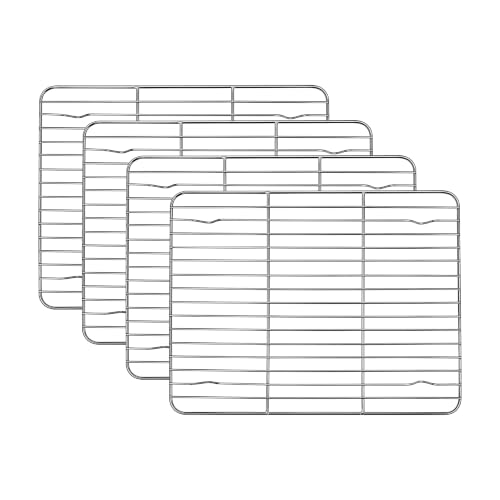 4 PCS Cooling Racks for Quarter Sheet Pan (4 Count)