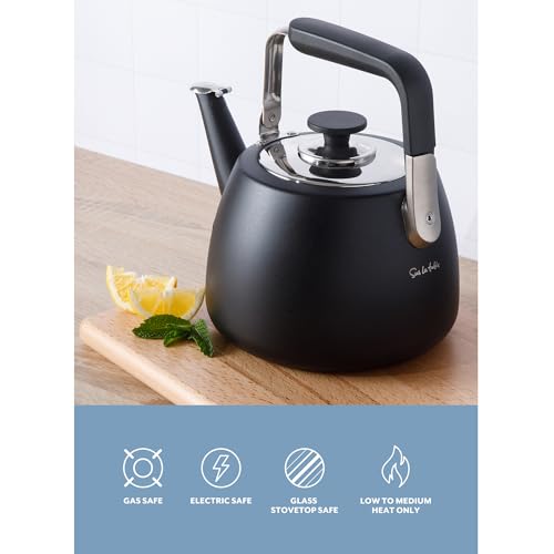 Kitchen Essentials Large 2 QT Heavy Gauge Stainless Steel Tea Kettle