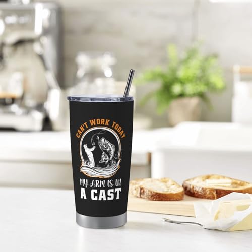 Fishing Gifts for Men 20 Oz Stainless Steel Tumbler (20 Count)