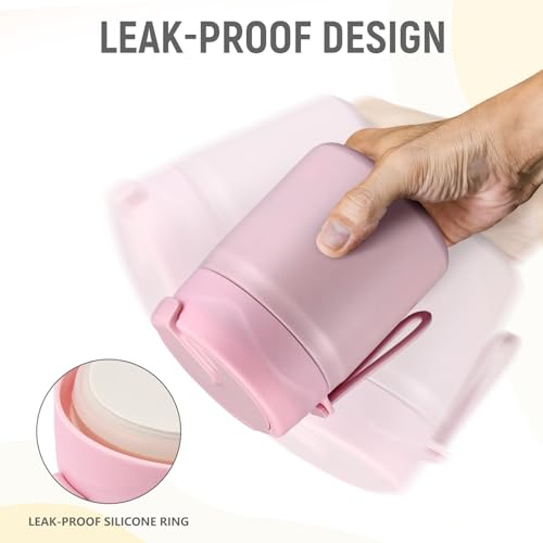 17oz Soup Thermo for Hot Food Kids Insulated Vacuum Food Jar with Stainless Steel Spoon Wide Mouth Thermo Leakproof Lunch Food Container Kids Hot Lunch Box
