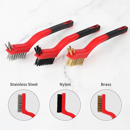 6 Pack Wire Brush Set Nylon