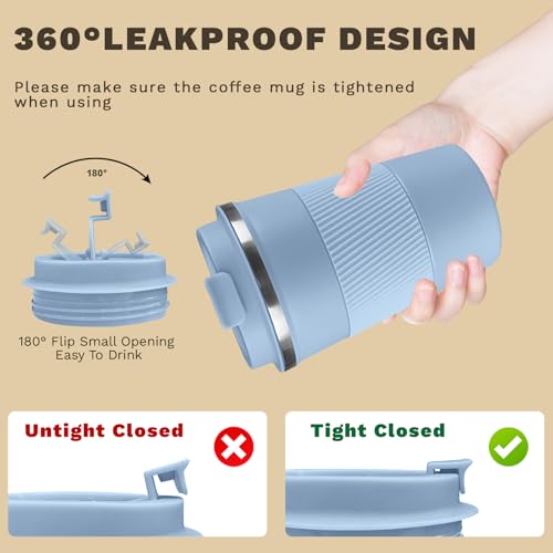 Vacuum Insulated Stainless Steel Travel Coffee Mug