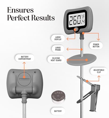 Digital Candy Thermometer with Pot Clip