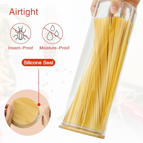 Glass Jars with Bamboo Lids (3 Count)
