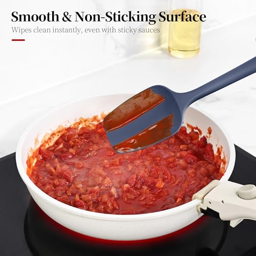600ºF Heat Resistant Silicone Spatula Spoonula Set of 4
