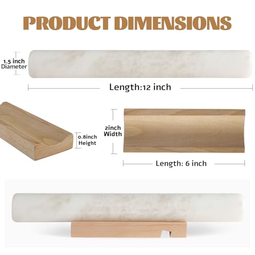 African Natural Marble French Rolling Pin