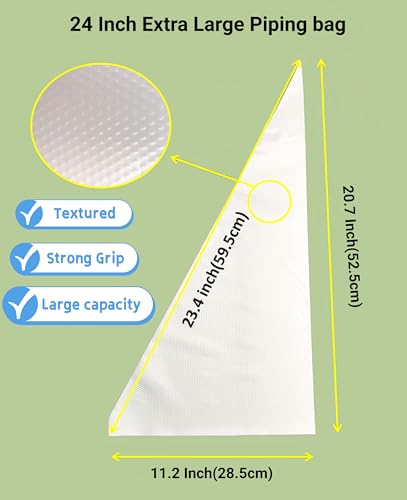 Extra Large Piping Bags 24 Inch (100 Count)