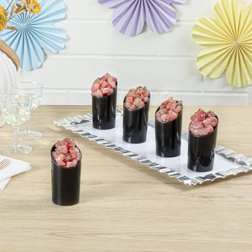 3 Ounce Shot Glasses 100 Round Incline Cups (100 Count)
