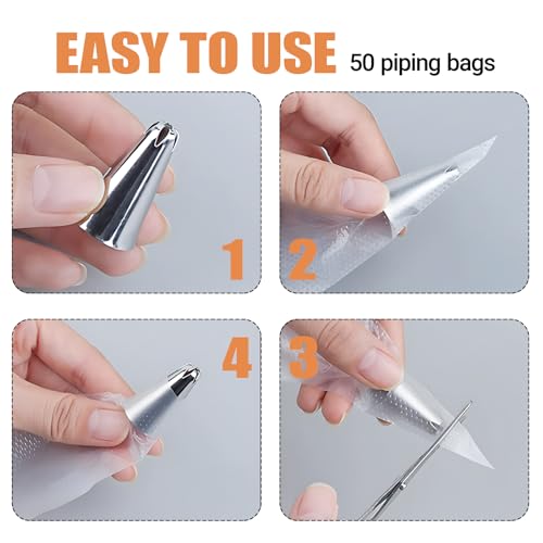 5PCS Piping Tips