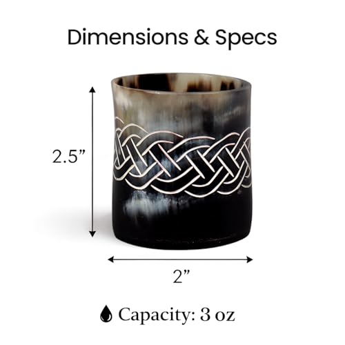 Viking Horn Shot Glasses Set of 12 (12 Count)