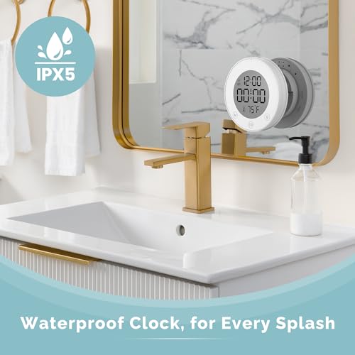 Shower Clock Waterproof Bathroom Timer