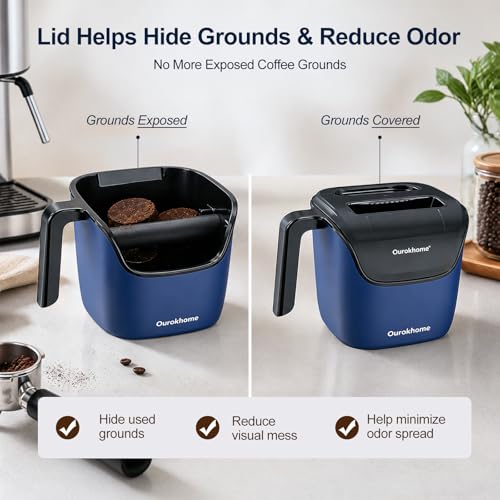 Espresso Knock Box with Lid