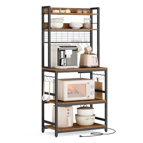 Bakers Rack with Power Outlet